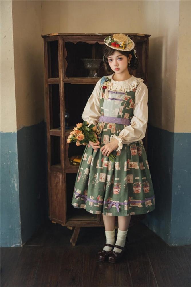 Miss Point Forest Book Lolita Jumper Dress