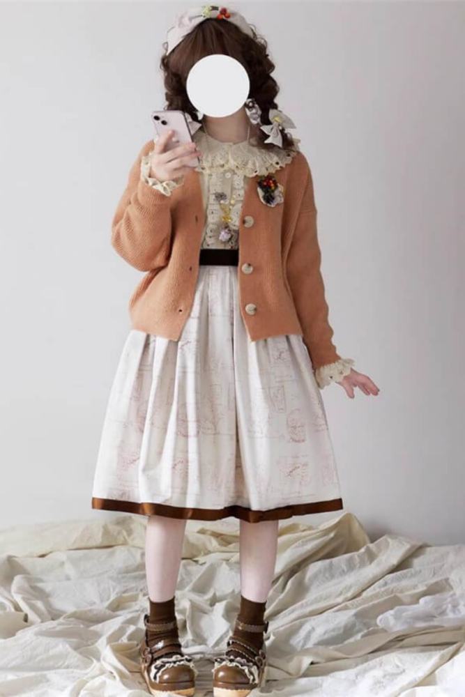 Miss Point Forest Book Lolita Skirt