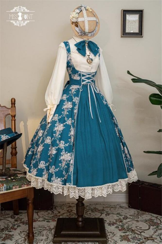 Miss Point Antique Wall Classic Lolita Jumper Dress