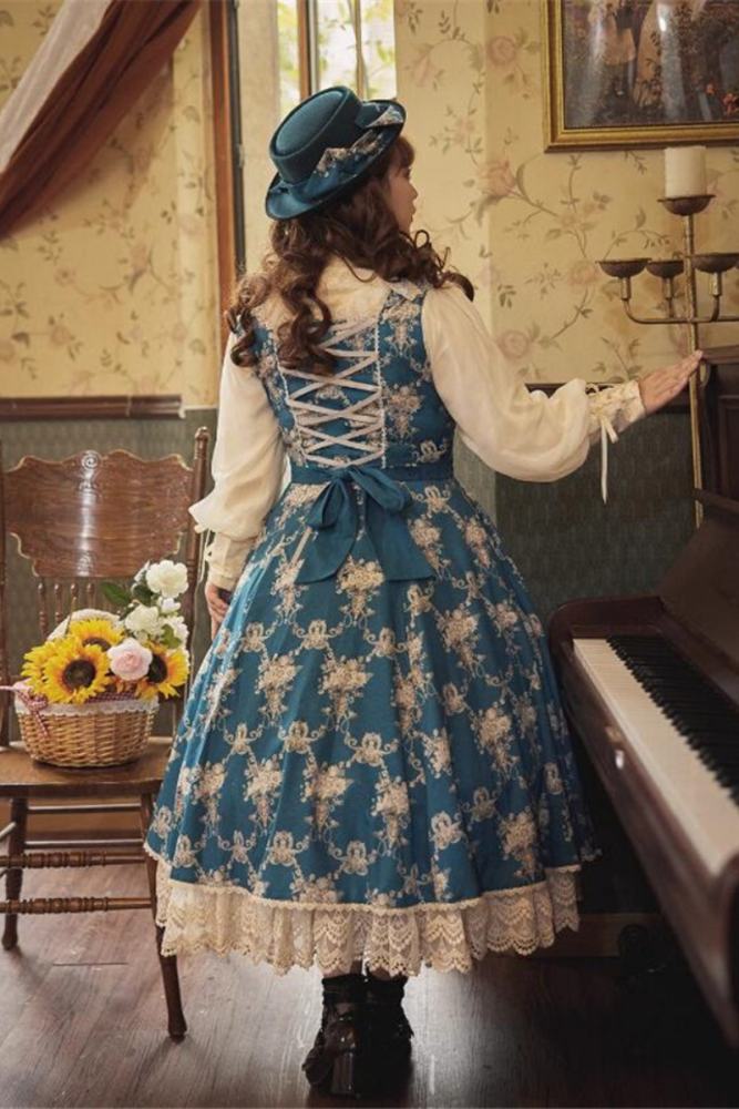 Miss Point Antique Wall Classic Lolita Jumper Dress