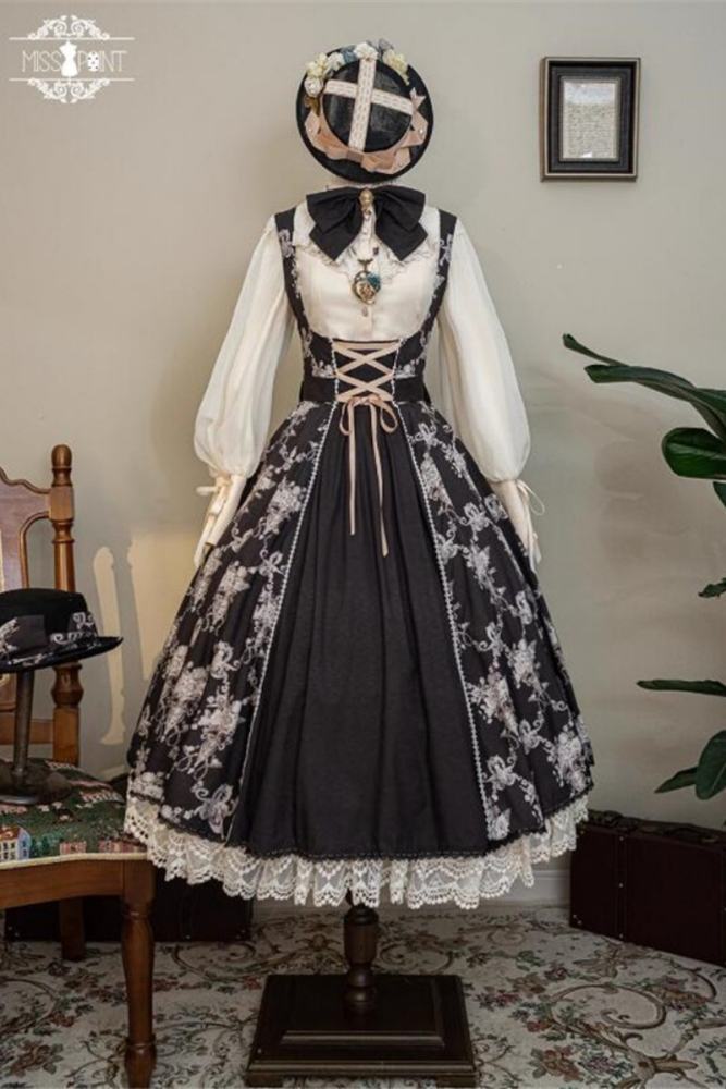 Miss Point Antique Wall Classic Lolita Jumper Dress