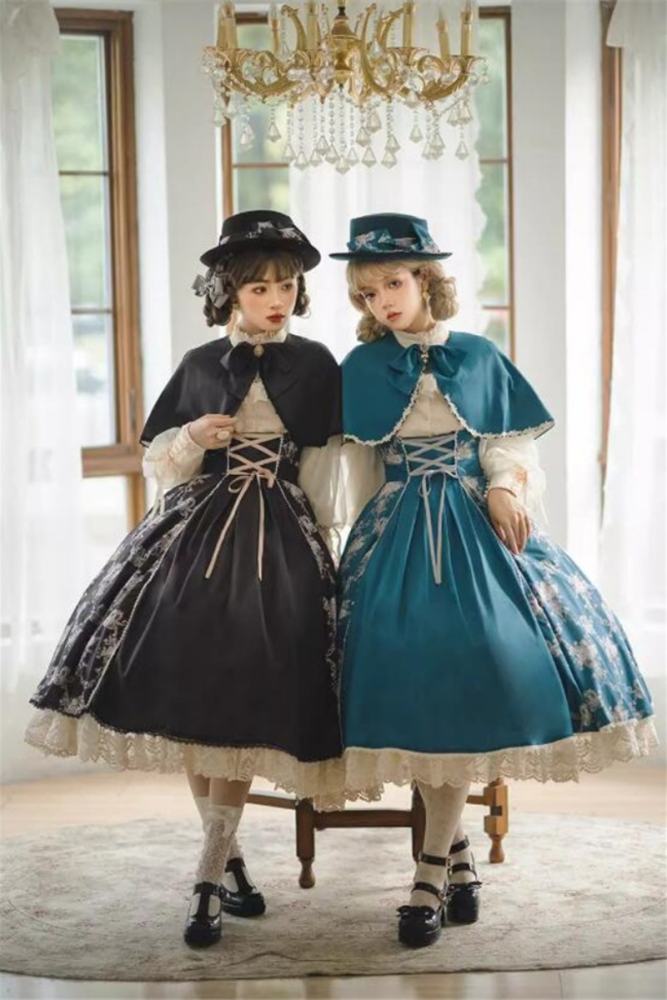 Miss Point Antique Wall Classic Lolita Jumper Dress