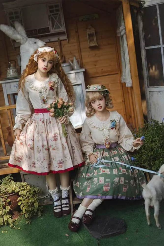 Miss Point Forest Book Lolita Skirt