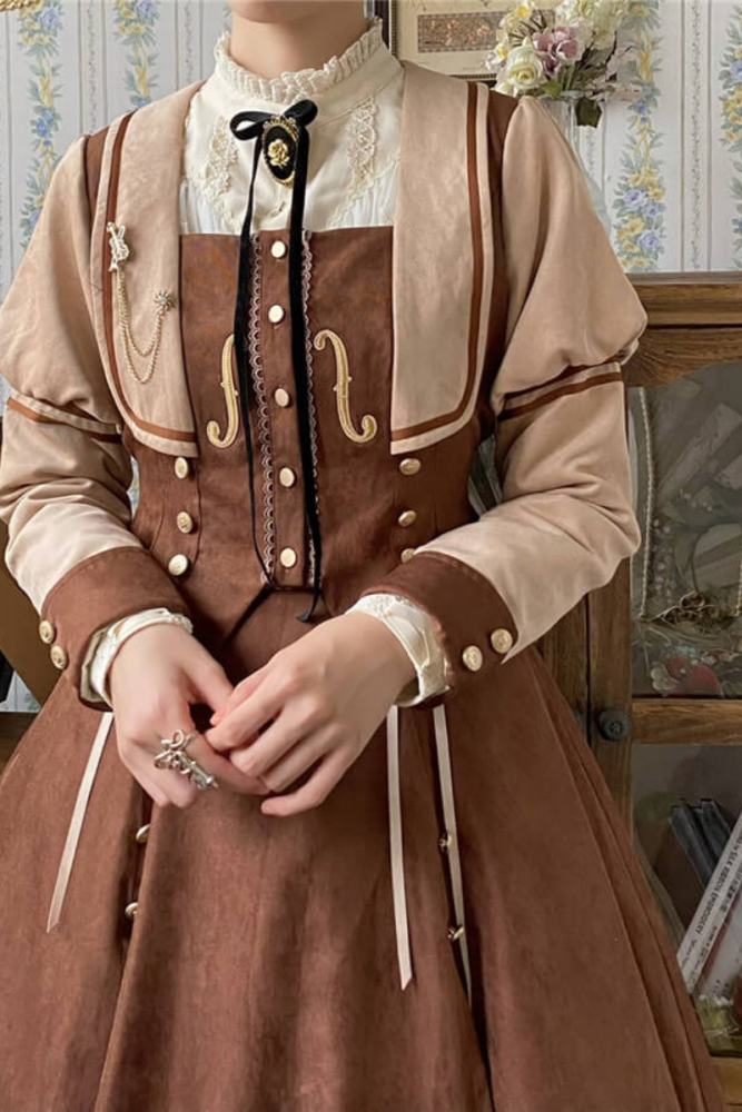 Miss Point Golden Movement College Lolita Cape Coat