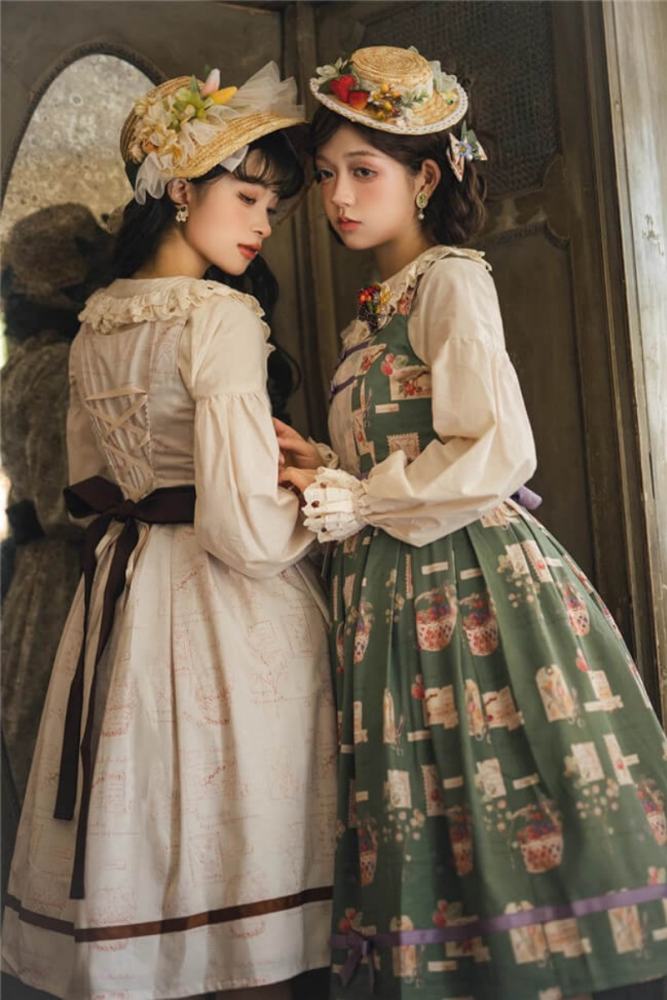 Miss Point Forest Book Lolita Jumper Dress