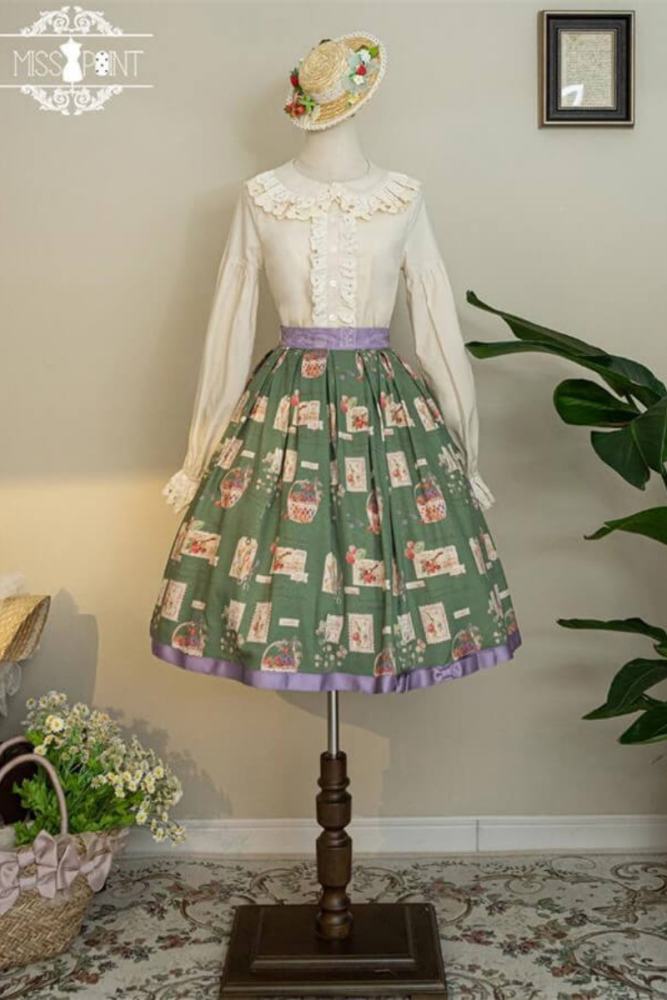 Miss Point Forest Book Lolita Skirt