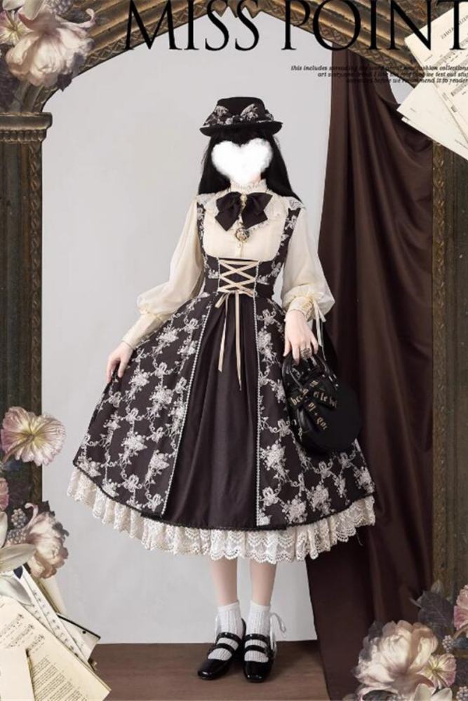 Miss Point Antique Wall Classic Lolita Jumper Dress