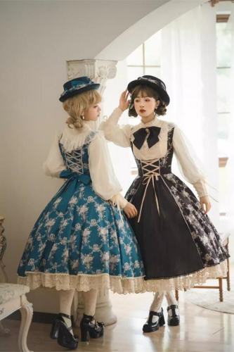 Miss Point Antique Wall Classic Lolita Jumper Dress