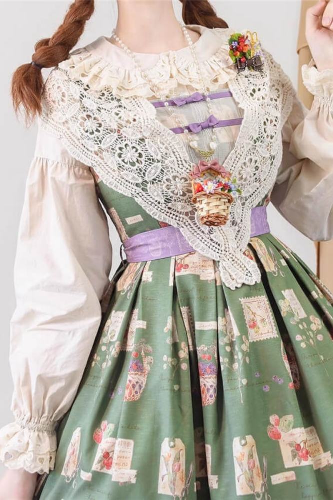 Miss Point Forest Book Lolita Jumper Dress