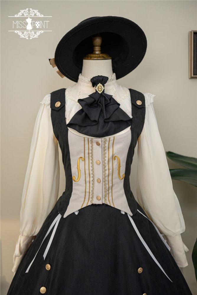 Miss Point Golden Movement College Lolita Vest