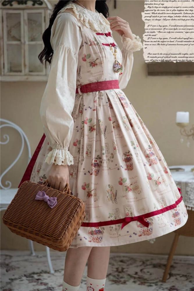 Miss Point Forest Book Lolita Jumper Dress