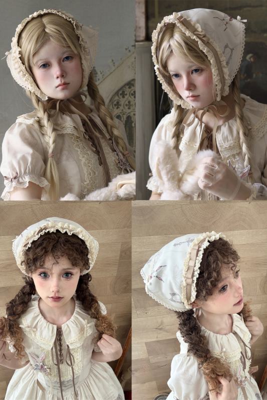 Ruin Berry ～Rabbit Palace~ Lolita Brooch Hairband and Triangular Scarf