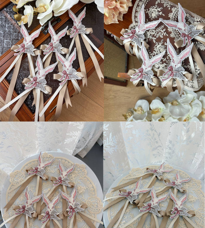 Ruin Berry ～Rabbit Palace~ Lolita Brooch Hairband and Triangular Scarf