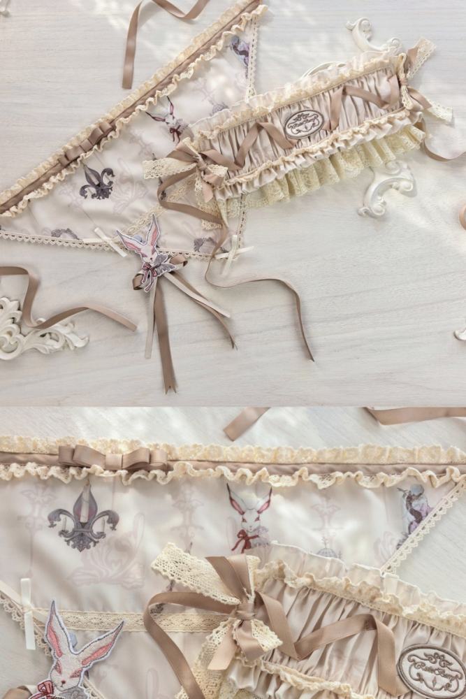 Ruin Berry ～Rabbit Palace~ Lolita Brooch Hairband and Triangular Scarf