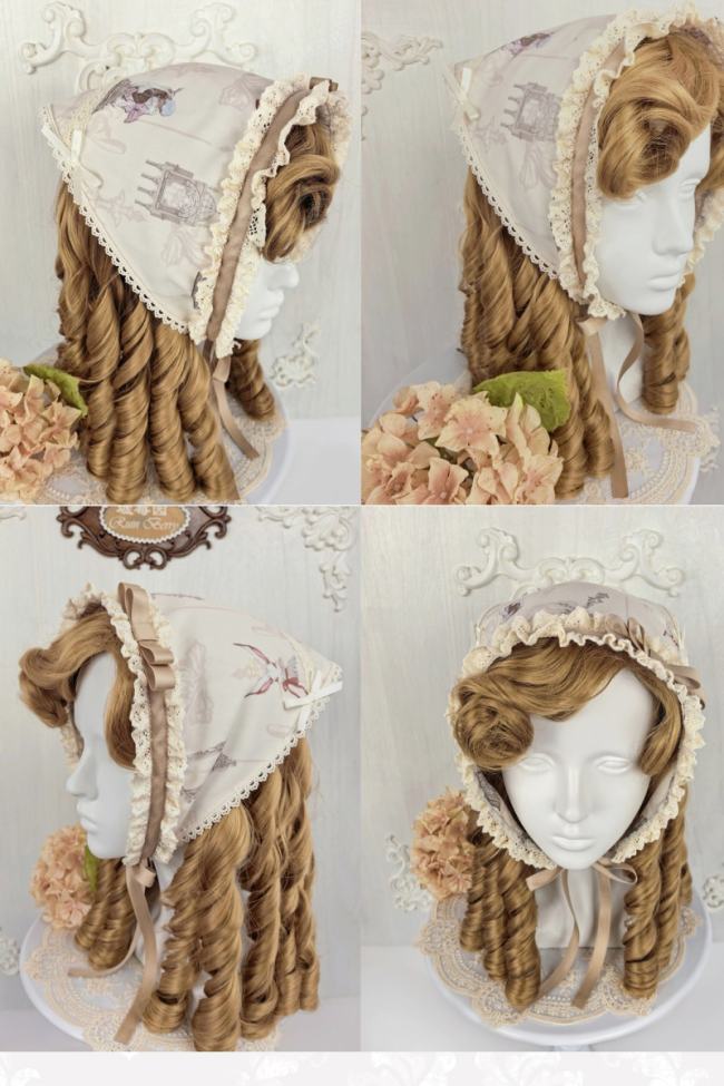 Ruin Berry ～Rabbit Palace~ Lolita Brooch Hairband and Triangular Scarf
