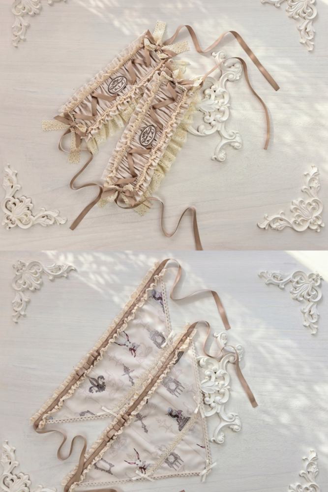 Ruin Berry ～Rabbit Palace~ Lolita Brooch Hairband and Triangular Scarf