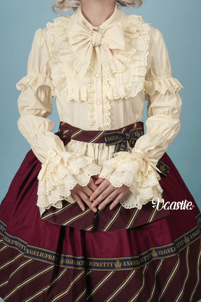V-castle ~Creamy Soufflé Pancake~ Marie Sleeves Lolita Blouse Removable Sleeves