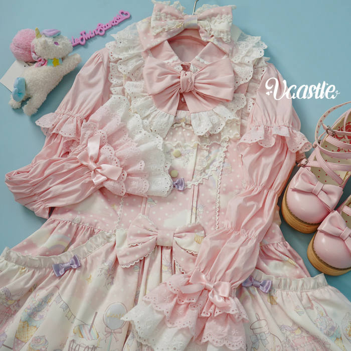 V-castle ~Creamy Soufflé Pancake~ Marie Sleeves Lolita Blouse Removable Sleeves