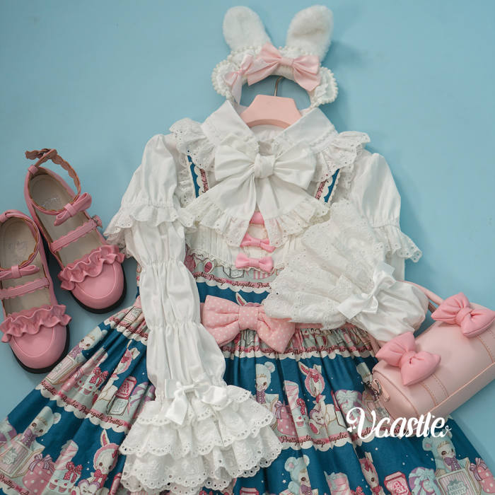 V-castle ~Creamy Soufflé Pancake~ Marie Sleeves Lolita Blouse Removable Sleeves
