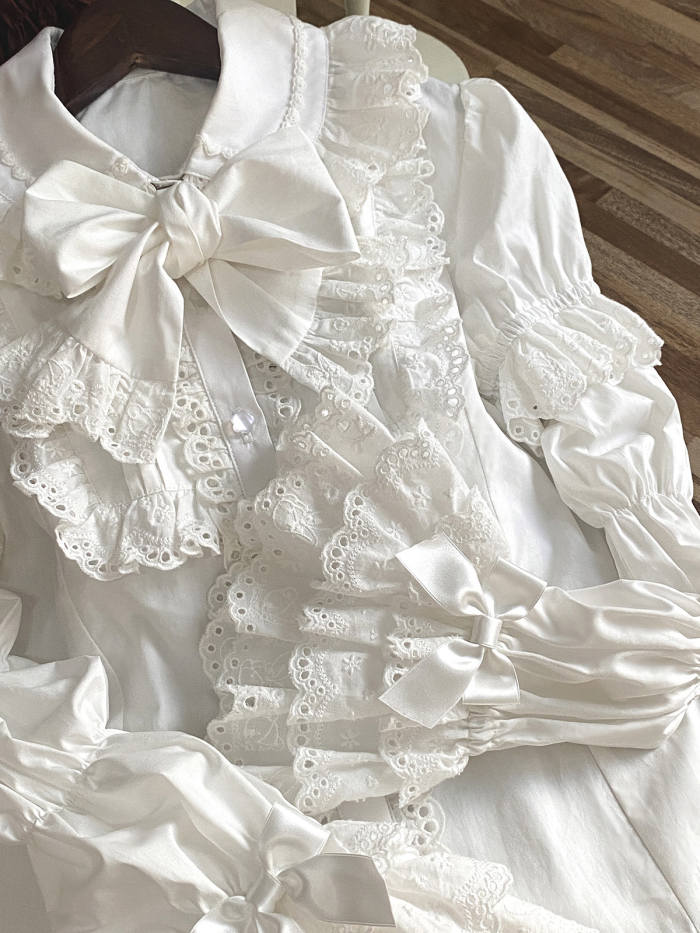 V-castle ~Creamy Soufflé Pancake~ Marie Sleeves Lolita Blouse Removable Sleeves