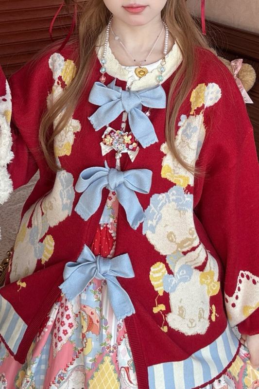 Showa Kaleidoscope Lolita Vest and Cardigan