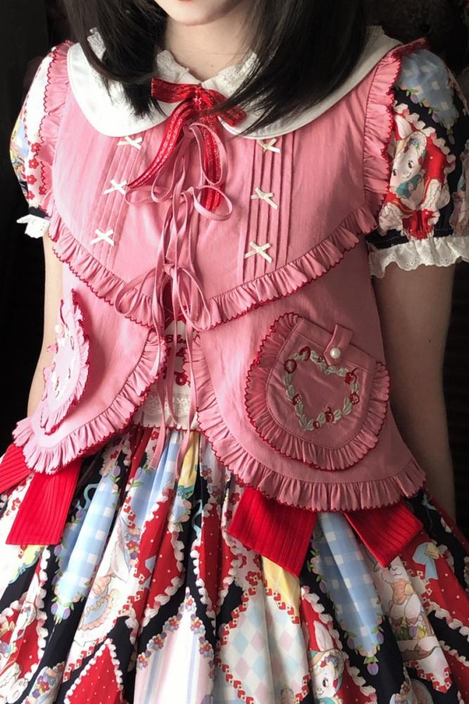 Showa Kaleidoscope Lolita Vest and Cardigan