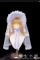 Purple White Bonnet with Removable Head Veil
