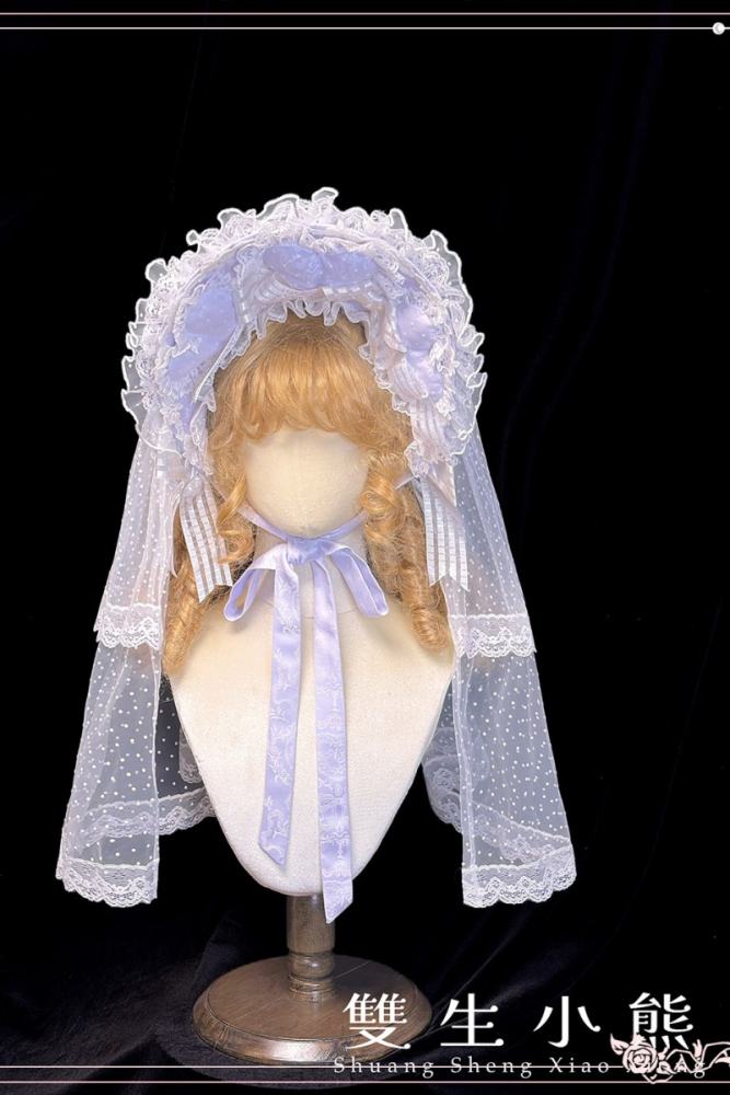 Alice Girl ～Loving Heart～ Sweet Lolita Bonnet Bow Tailing and Choker