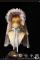 Blue Pink Bonnet with Removable Head Veil