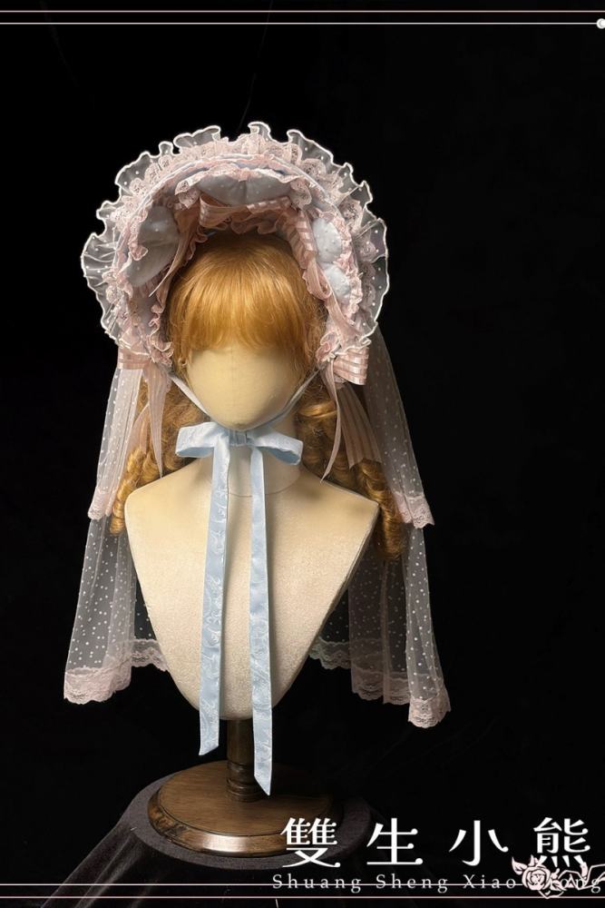Alice Girl ～Loving Heart～ Sweet Lolita Bonnet Bow Tailing and Choker
