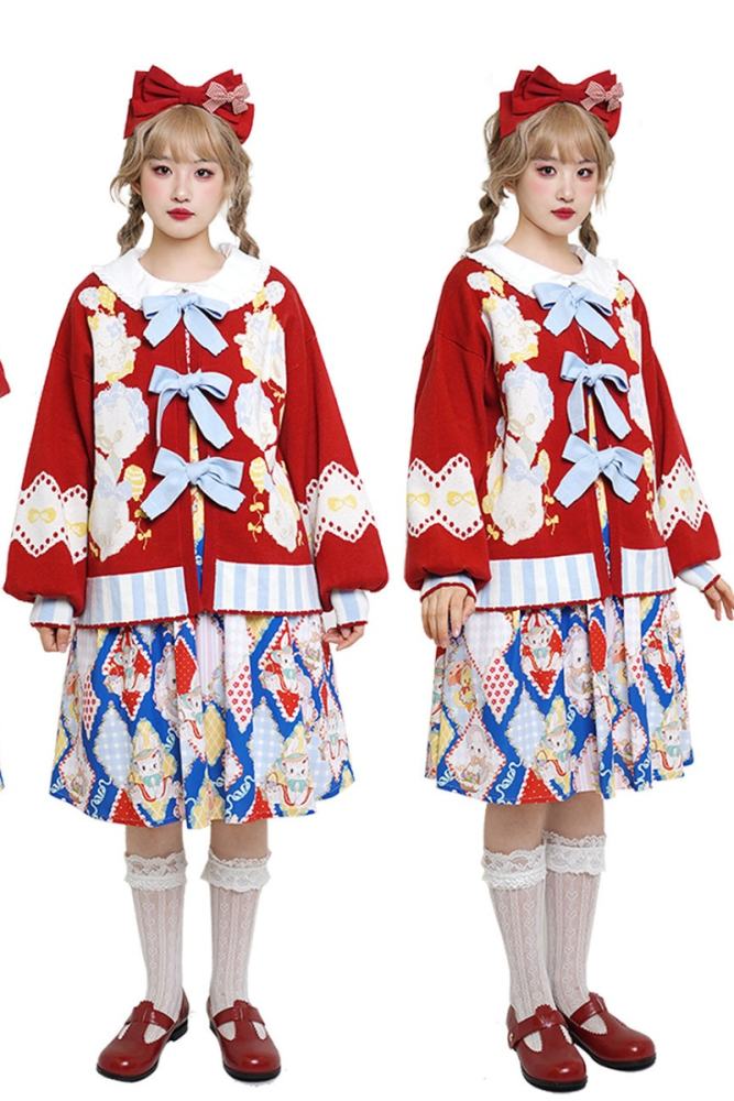 Showa Kaleidoscope Lolita Vest and Cardigan