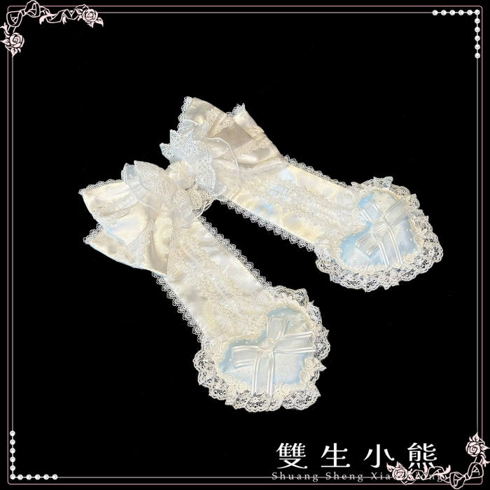 Alice Girl ～Loving Heart～ Sweet Lolita Bonnet Bow Tailing and Choker