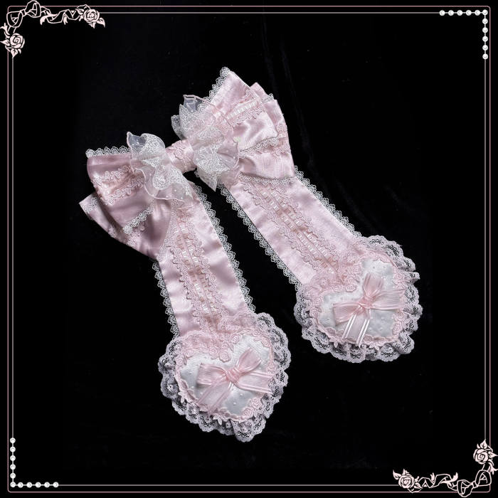 Alice Girl ～Loving Heart～ Sweet Lolita Bonnet Bow Tailing and Choker
