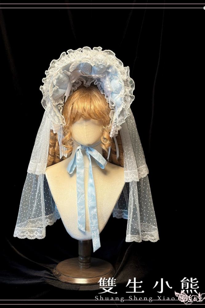 Alice Girl ～Loving Heart～ Sweet Lolita Bonnet Bow Tailing and Choker