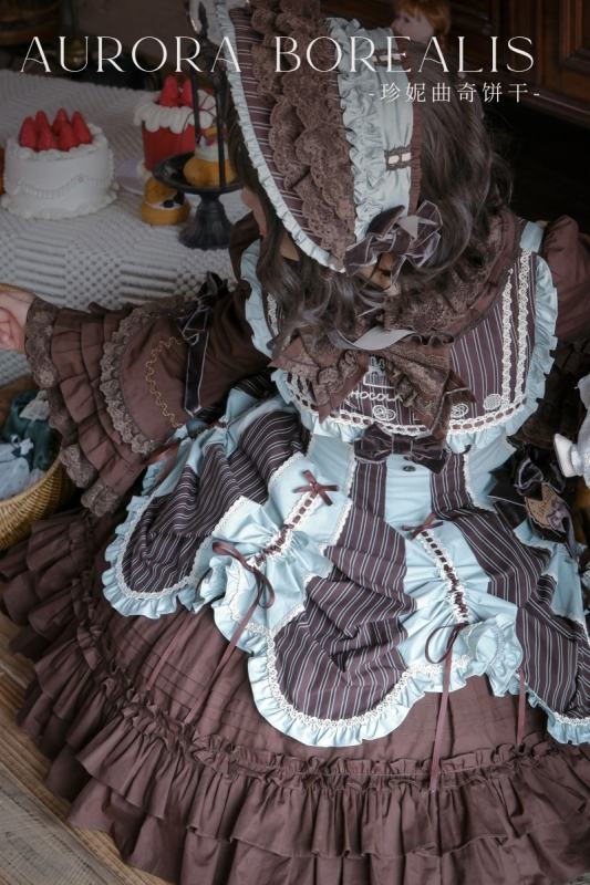 Aurora Borealis ～Jenny Cookies～ Lolita Bonnet Hairband Wristcuffs and Flower Ball