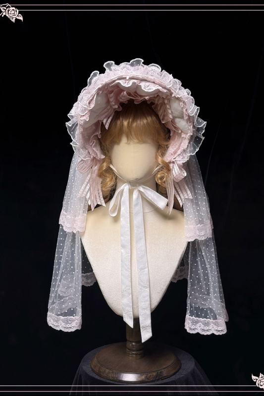 Alice Girl ～Loving Heart～ Sweet Lolita Bonnet Bow Tailing and Choker