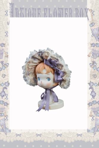Nansheng Pavilion ~Purple Memoirs~ Lolita Bonnet Headbow Bag Necklace and Brooch