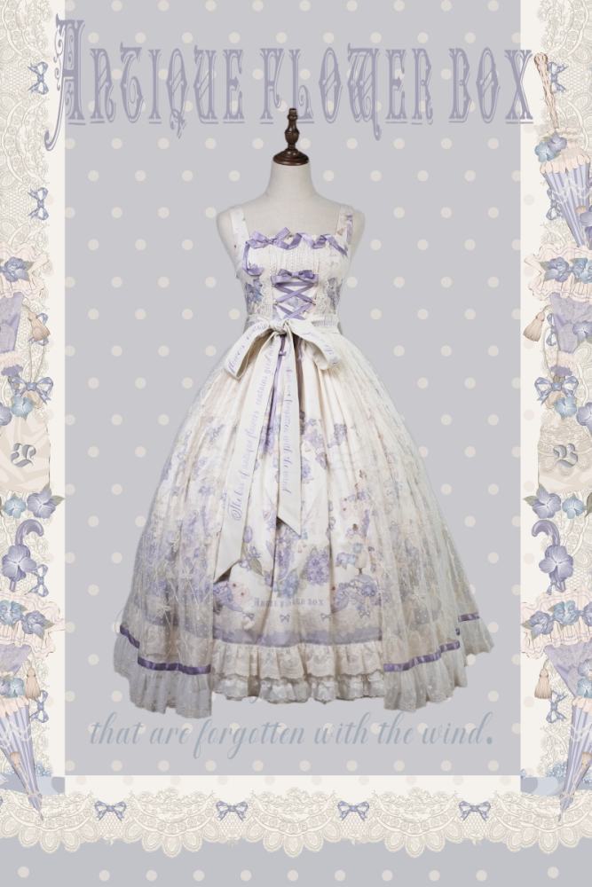Nansheng Pavilion ~Purple Memoirs~ Embroidery Plus Size Country Lolita JSK and OP