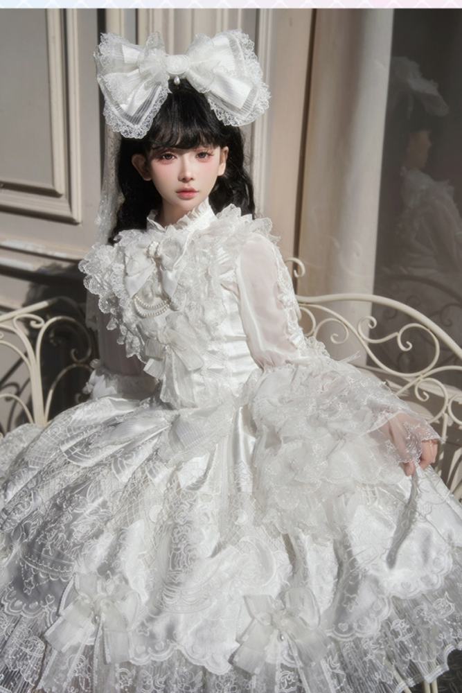 Alice Girl ～Promise Under the Galaxy～ Hime Lolita Long JSK and Blouse