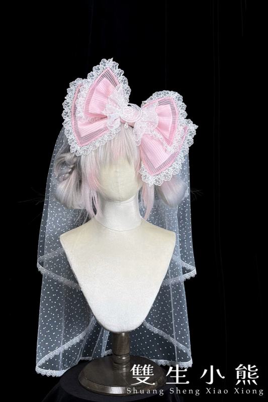 Alice Girl ～Promise Under the Galaxy～ Sweet Lolita Headbow Cake Hat Wristcuffs and Choker