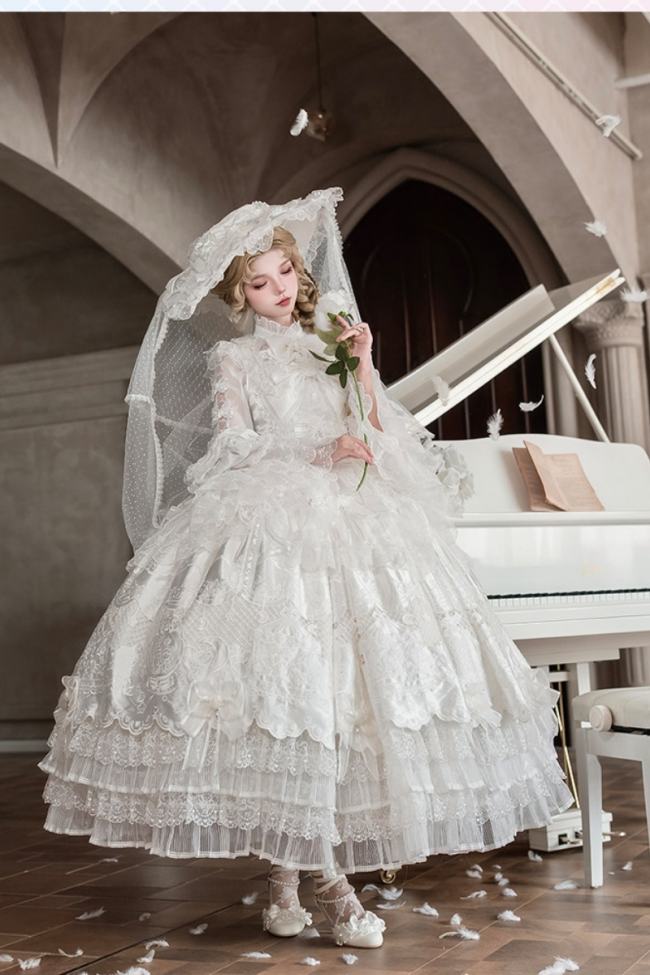 Alice Girl ～Promise Under the Galaxy～ Hime Lolita Long JSK and Blouse