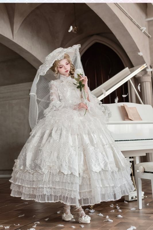 Alice Girl ～Promise Under the Galaxy～ Hime Lolita Long JSK and Blouse