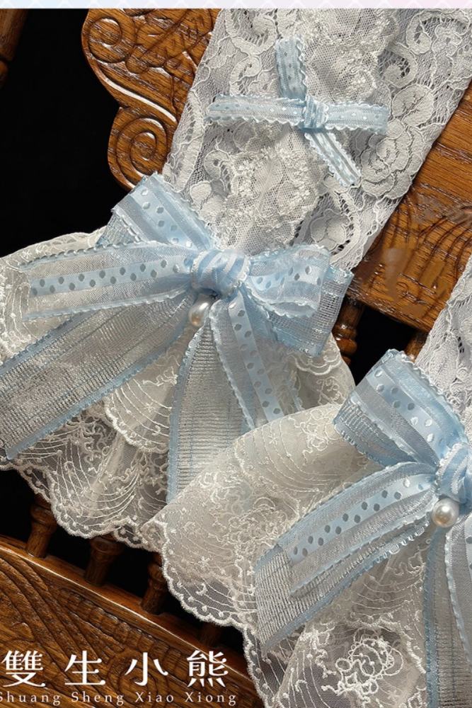Alice Girl ～Promise Under the Galaxy～ Sweet Lolita Headbow Cake Hat Wristcuffs and Choker