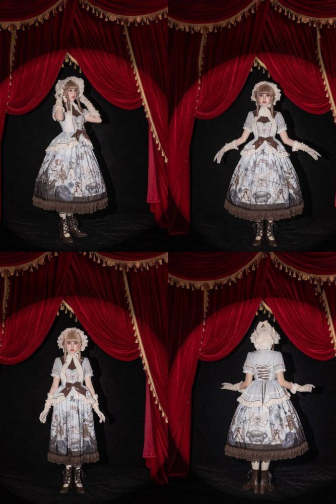Hyq ～Symbiotic Doll～ Stand Collar Natural Waist Gothic Lolita OP