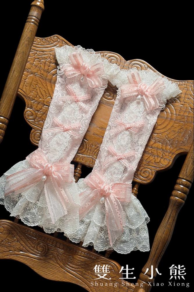 Alice Girl ～Promise Under the Galaxy～ Sweet Lolita Headbow Cake Hat Wristcuffs and Choker