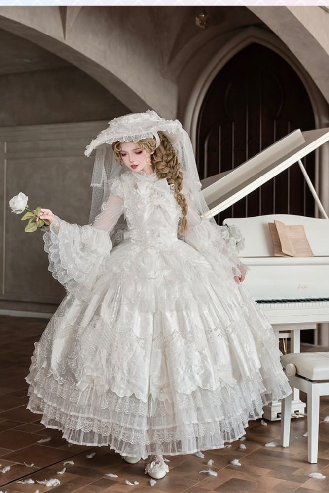 Alice Girl ～Promise Under the Galaxy～ Hime Lolita Long JSK and Blouse
