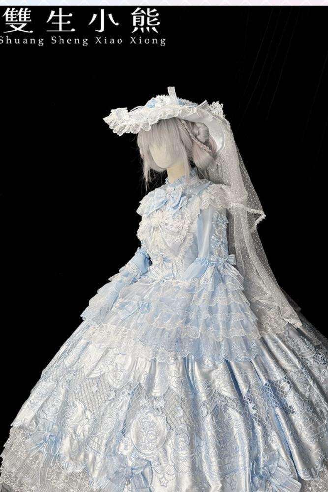 Alice Girl ～Promise Under the Galaxy～ Hime Lolita Long JSK and Blouse
