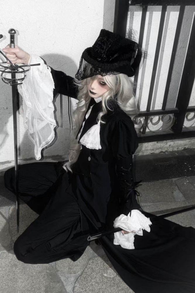 Hyq ～Symbiotic Doll～ Gothic Lolita Blouse Apron and Coat