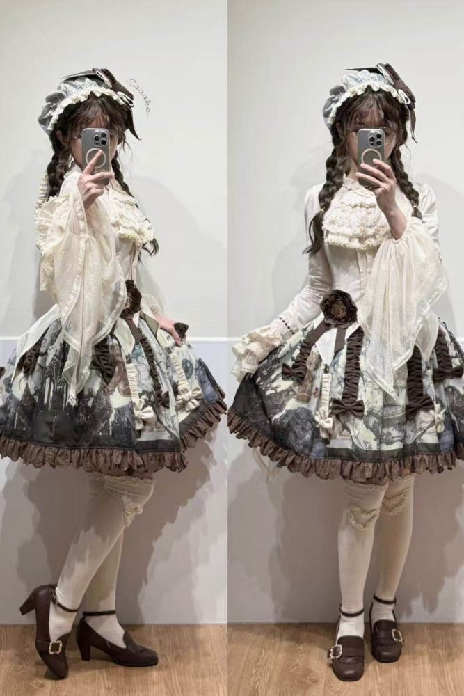 Hyq ～Symbiotic Doll～ Prints Gothic Lolita Skirt