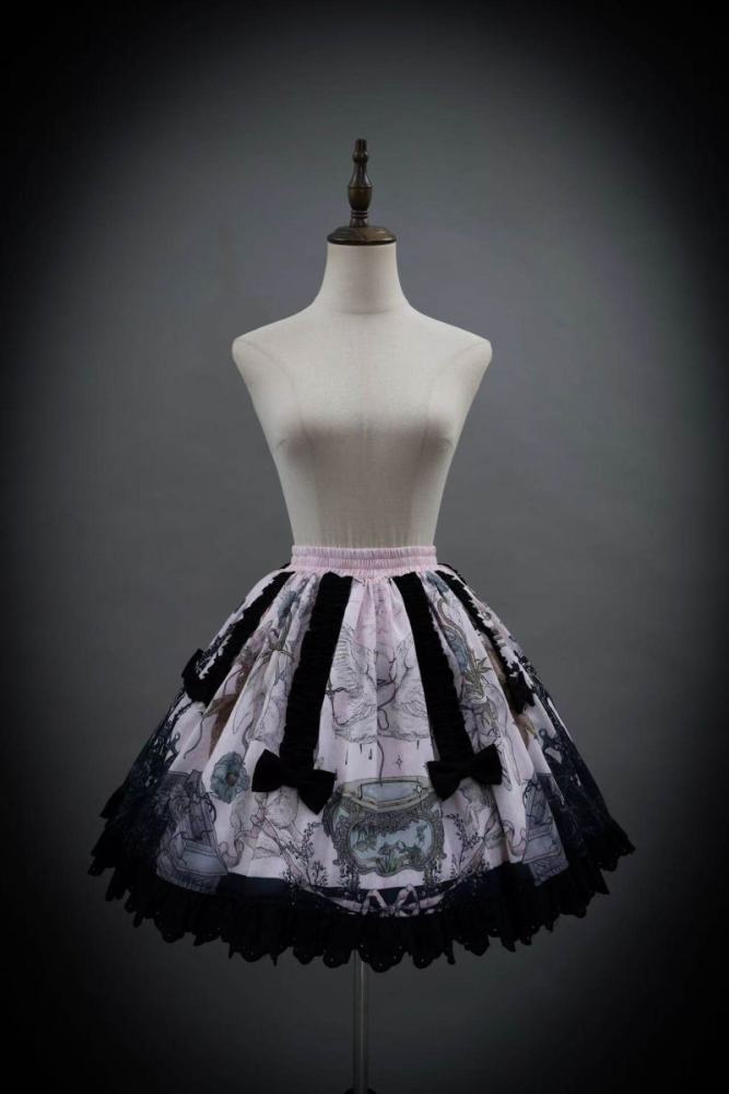 Hyq ～Symbiotic Doll～ Prints Gothic Lolita Skirt